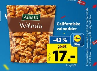 Lidl Alesto valnødder tilbud