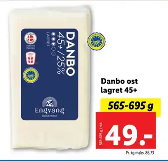 Lidl Engvang danbo lagret 45+ tilbud