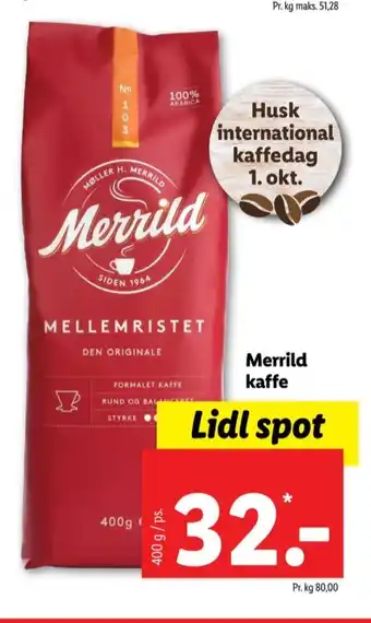Mellemristet kaffe formalet
