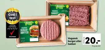 Next level vegetarburger