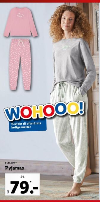 Lidl Esmara pyjamas tilbud