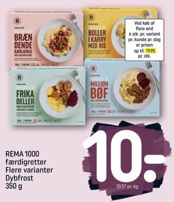 REMA 1000 Rema 1000 færdigretter tilbud
