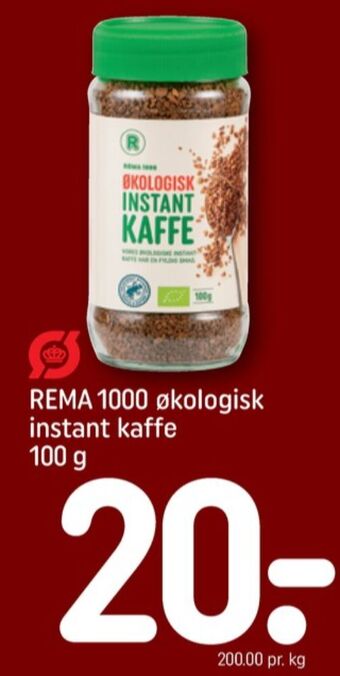 REMA 1000 Rema 1000 instant kaffe tilbud