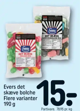 REMA 1000 Det skæve bolsjer bolche mix tilbud