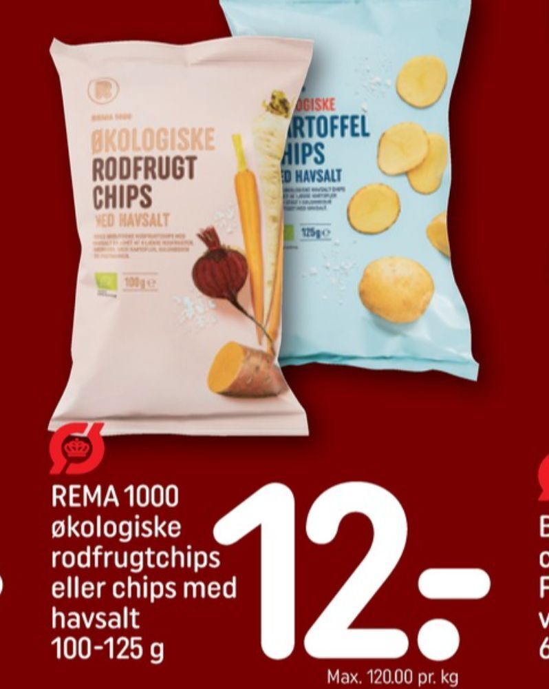 Rema 1000 chips tilbud hos Rema 1000