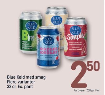 REMA 1000 Blue keld mineralvand tilbud