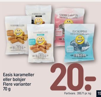 REMA 1000 Easis karameller tilbud