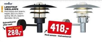 Lønstrup væglampe