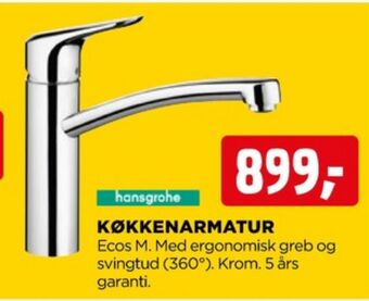 jem & fix Hansgrohe køkkenarmatur tilbud
