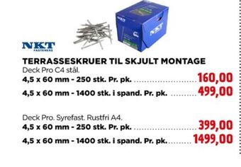 jem & fix Nkt fasteners skruer tilbud