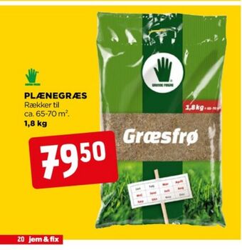 jem & fix Grønne fingre græsfrø tilbud