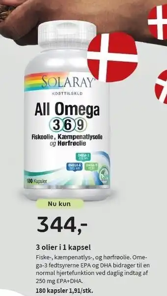 Helsam 3 olie i 1 kapsel tilbud