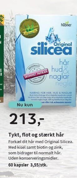 Helsam Original silicea hår, hud & negle tilbud