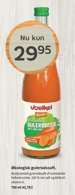 Helsam Økologisk gulerodssaft tilbud