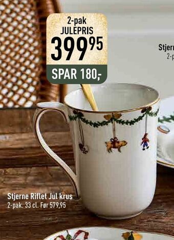 Imerco Stjerne riflet jul krus tilbud