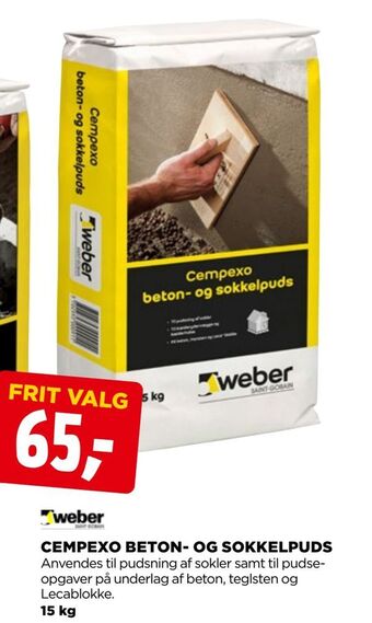 jem & fix Cempexo beton- og sokkelpuds tilbud