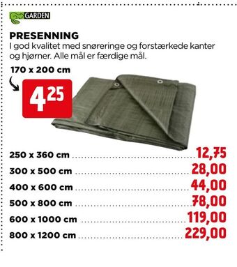 jem & fix Presenning tilbud
