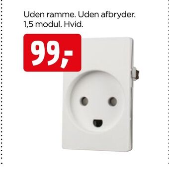 jem & fix Fuga stikkontakt med jord tilbud
