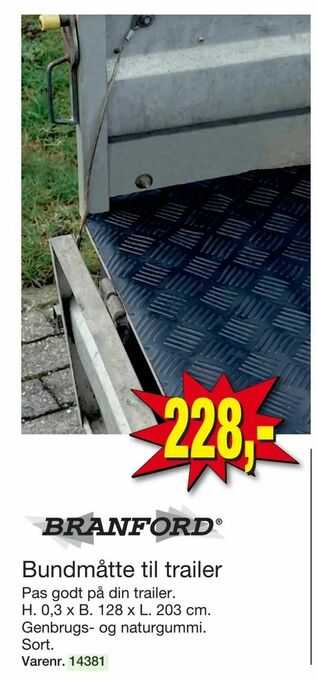 Harald Nyborg Bundmåtte til trailer tilbud