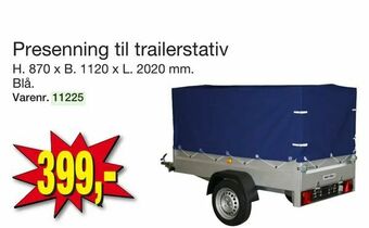 Harald Nyborg Presenning til trailerstativ tilbud