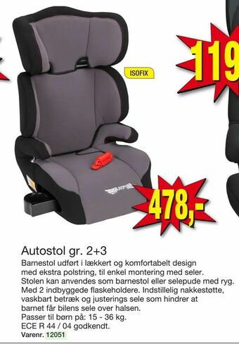 Harald Nyborg Autostol gr. 2+3 tilbud