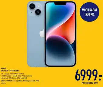 Elgiganten Apple iphone 14 mobiltelefon tilbud