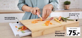 Lidl Ernesto skærebræt af bambus tilbud