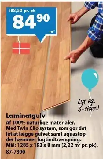 Biltema Laminatgulv tilbud