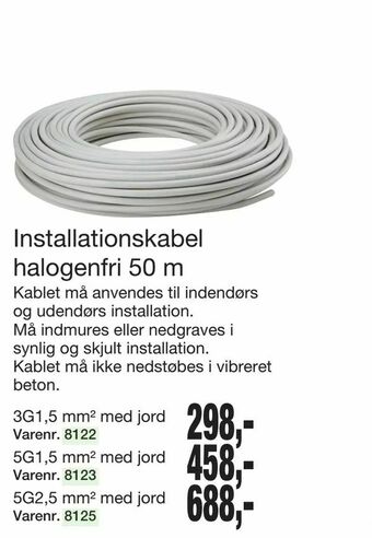 Harald Nyborg Installationskabel halogenfri 50 m tilbud