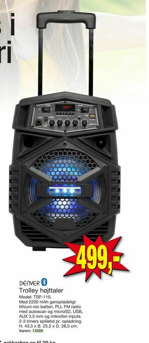 Harald Nyborg Trolley højttaler tilbud