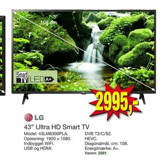 Harald Nyborg 43" Ultra HD Smart TV tilbud