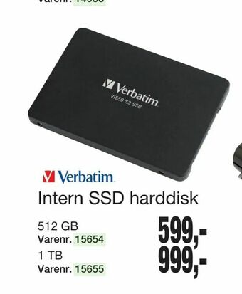 Intern SSD harddisk