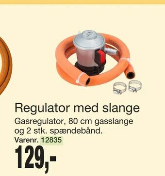 Regulator med slange