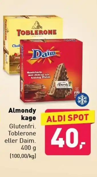 ALDI Almondy kage tilbud