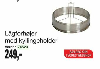 Lågforhøjer med kyllingeholder