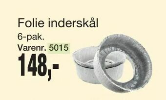 Folie inderskål