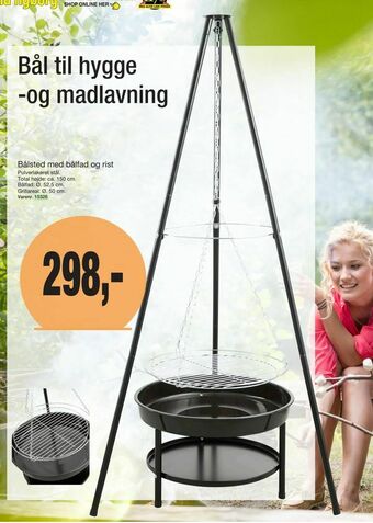 Harald Nyborg Bålsted med bålfad og rist tilbud