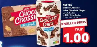 Kaufland DE Nestlé Choco Crossies oder Choclait Chips tilbud