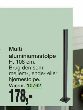 Harald Nyborg Multi aluminiumsstolpe tilbud