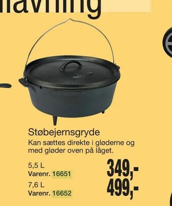 Harald Nyborg Støbejernsgryde tilbud