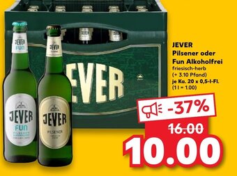 Kaufland DE Jever Pilsener oder Fun Alkoholfrei tilbud
