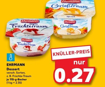 Kaufland DE Ehrmann Dessert tilbud