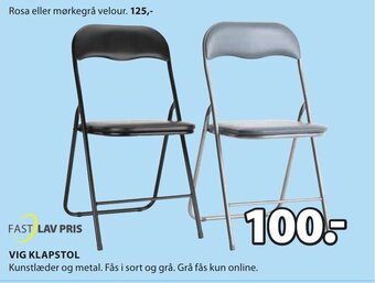 JYSK Vig Klapstol tilbud