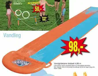 Vandglidebane dobbelt 4,88 m
