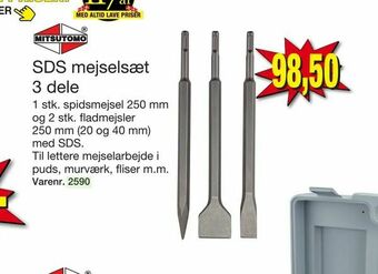 SDS mejselsæt 3 dele