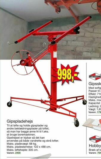 Gipspladehejs