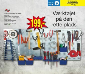 Værktøjsvæg 34 dele