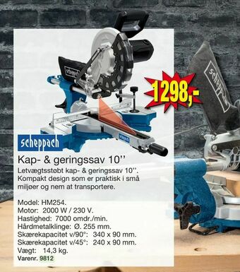 Harald Nyborg Kap- & geringssav 10'' tilbud