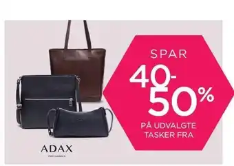 Spar 40-50% på udvalgte tasker fra adax
