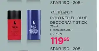 Salling Polo red el. blue deodorant stick tilbud
